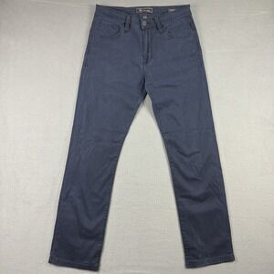 34 Heritage Pants Mens 32x31 navy Courage Mid Rise Straight solid stretch‎ Dress
